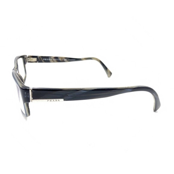 Prada VPR 06O EAR-1O1 Blue Brown Rectangle Eyeglasses Frames 53-17 145 Italy - Picture 7 of 12